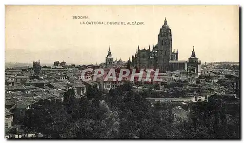 Cartes postales Espagne Spain Espana Segovia La Catedral desde el Alcazar