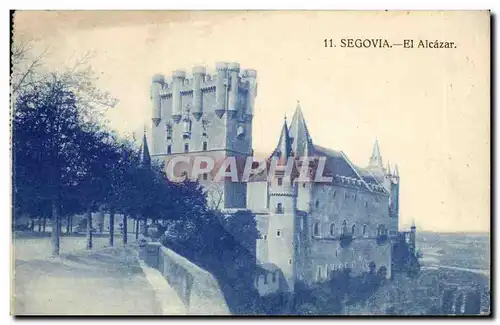 Moderne Karte Espagne Espana Spain Segovia El Alcazar