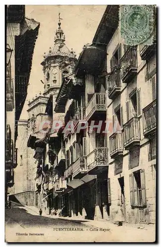 Espagne Espana Spain Cartes postales Fuenterrabia Calle Mayor