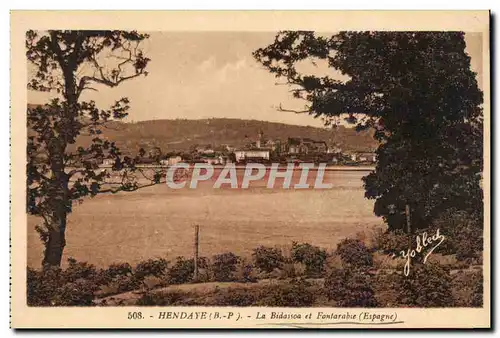 Espagne Espana Spain Cartes postales Hendaye La Bidassoa et Fontarabie