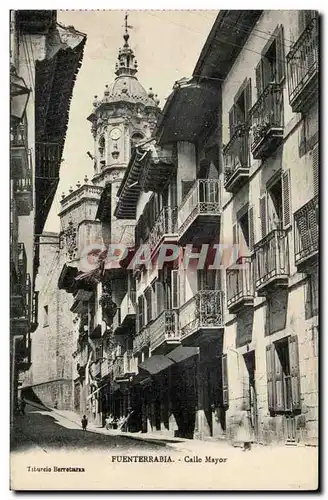 Cartes postales Espagne Spain Espana Fuenterrabia Calle mayor