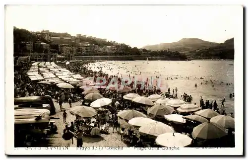 Cartes postales Espagne Spain Espana San Sebastian Playa de la Concha