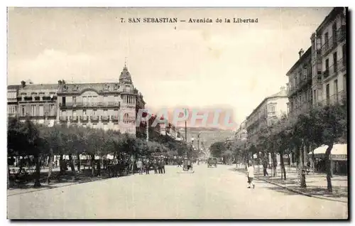Cartes postales Espagne Spain Espana San Sebastian Avenida de la Libertad
