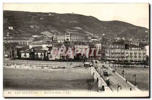 Cartes postales Espagne Spain Espana San Sebastian Barrio de Gros