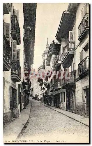 Cartes postales Espagne Spain Espana Fuenterrabia Calle Mayor