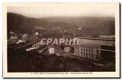 Ansichtskarte AK Espagne Spain Espana Port Bou Vista general de las vies