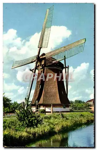 Pays Bas - Holland - Nederland - watermolen - windmolen - windmill - moulin - Cartes postales