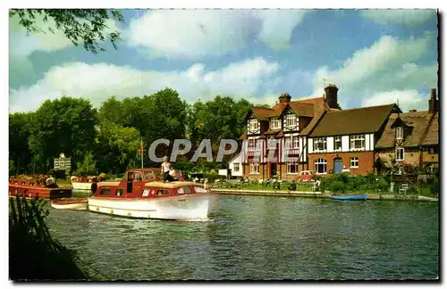 United Kingdom - England - Angleterre - Norfolk - Swan Inn and River Bure - Ansichtskarte AK