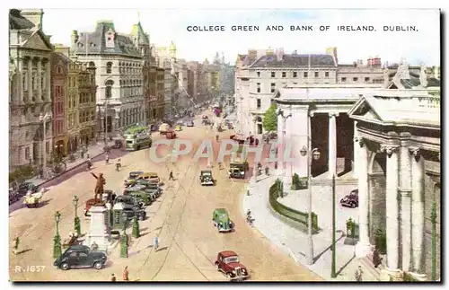 Ireland - Irlande - Dublin - College Green and Bank of Ireland - Cartes postales
