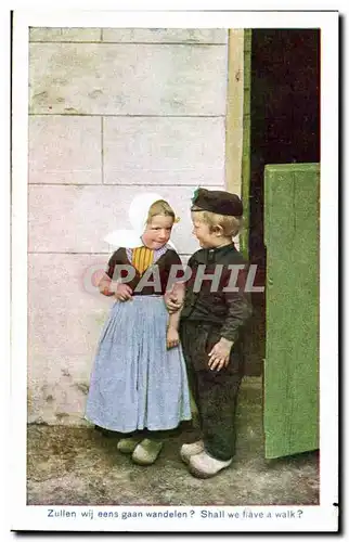 Nederland - Holland - Pays Bas - Folklore - Enfants - meid - jonge - Kind - Cartes postales