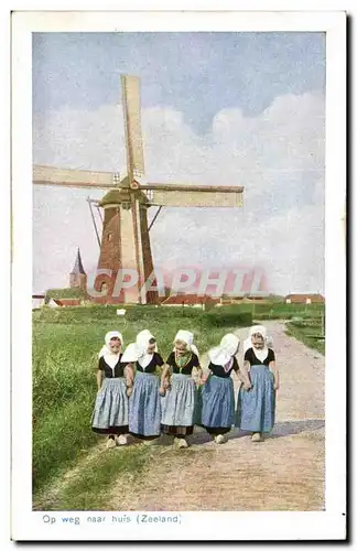 Nederland - Holland - Pays Bas - Folklore - Enfants - meid - Kind - windmill - moulin - windmolen CP