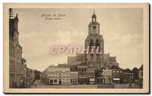 Ansichtskarte AK Pays Bas Bergen op Zoom Groote Markt