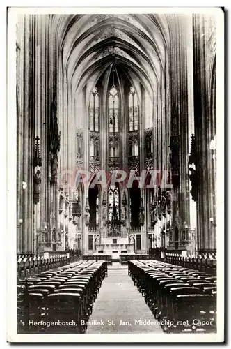 Ansichtskarte AK Pays Bas Hertogenbosch Basiliek St Jan Middenchip met Choor