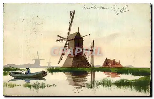 Cartes postales Pays Bas Moulin windmill