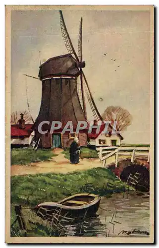 Nederland - Holland - Pays Bas - moulin - windmill - windmolen - Ansichtskarte AK