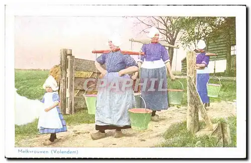 Cartes postales Pays Bas Melvrouwen Voldendam Holland Folklore Costume
