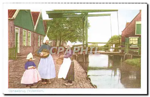 Ansichtskarte AK Pays Bas Ophaalburg Volendam Holland Folklore Costume