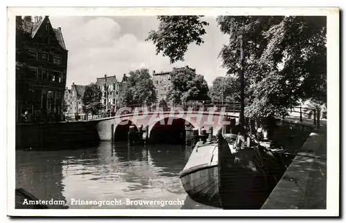 Cartes postales Pays Bas Amsterdam Prinsengracht Brouwersgracht