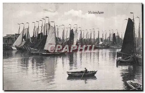 Cartes postales Pays Bas Volendam Bateaux