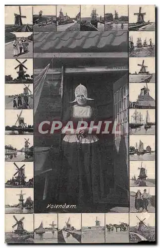 Cartes postales Pays Bas Volendam Folklore Costume