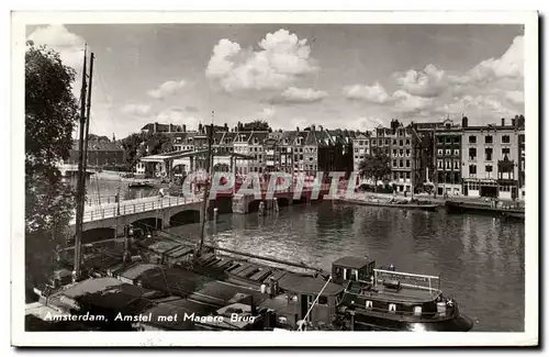 Cartes postales Pays Bas Amsterdam Amstel met Magere Brug