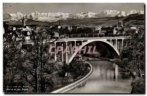 Cartes postales Suisse Bern und die Alpen