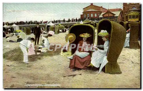 Cartes postales Pays Bas Scheveningen Strandleven