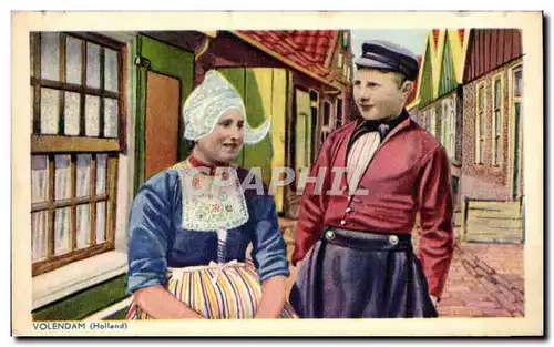 Cartes postales Pays Bas Volendam Holland Folklore costume