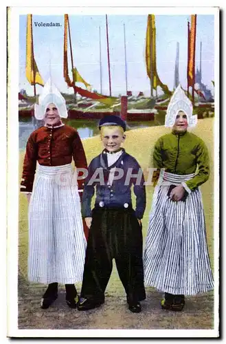 Cartes postales Pays Bas Volendam Enfants Folklore