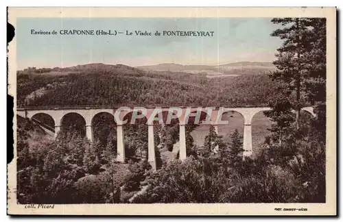 Ansichtskarte AK Environs de Craponne Le viaduc du Pontempeyrat