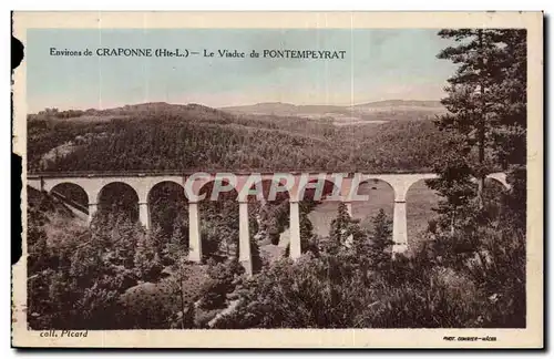 Cartes postales Environs de Craponne Le viaduc du Pontempeyrat