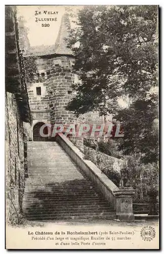 Cartes postales Chateau de la Rochelambert pres Saint Paulien