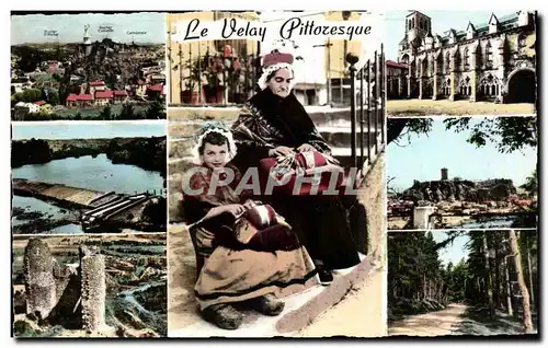 Cartes postales moderne Le Velay Folklore Costume