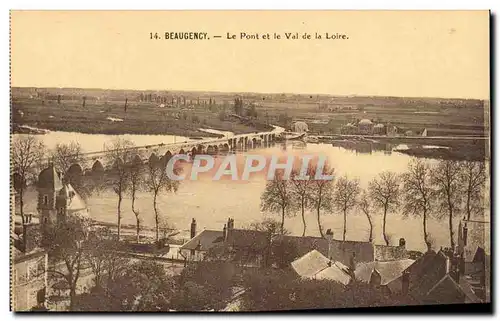 Ansichtskarte AK Beaugency Le pont et le val de Loire