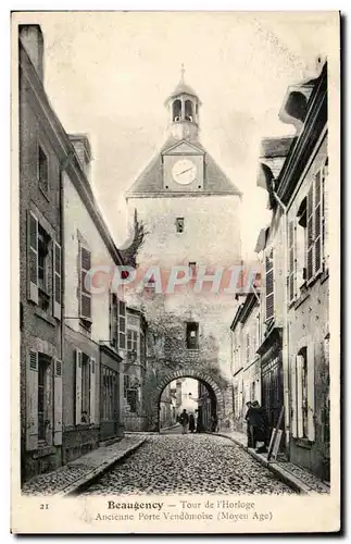 Ansichtskarte AK Beaugency Tour de l&#39horloge Ancienne porte Vendomoise (Moyen Age)