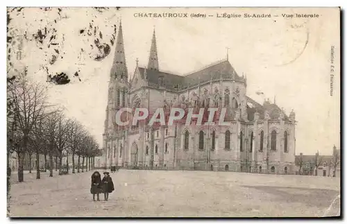 Cartes postales Chateauroux L&#39eglise St Andre Vue laterale