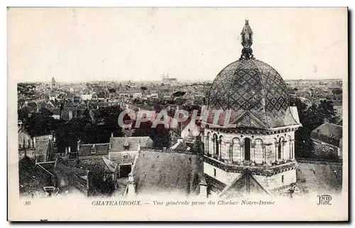 Ansichtskarte AK Chateauroux Vue generale prise du clocher Notre Dame