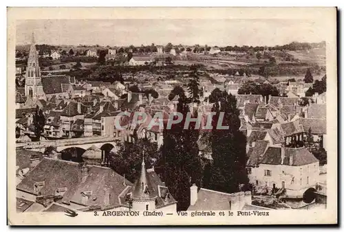 Ansichtskarte AK Argenton sur Creuse Vue generale et le pont vieux