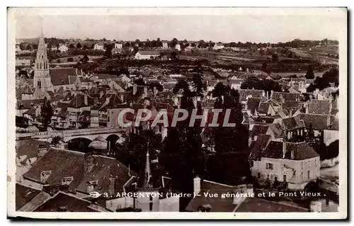 Ansichtskarte AK Argenton sur Creuse Vue generale et le pont vieux