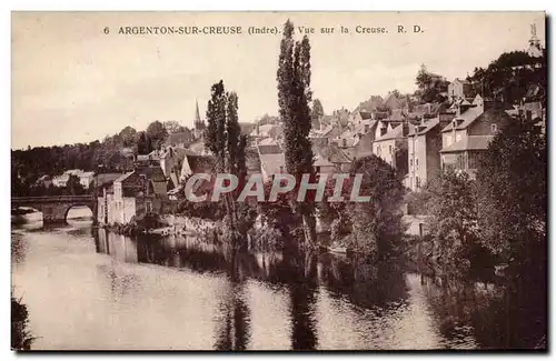Cartes postales Argenton sur Creuse Vue sur la Creuse