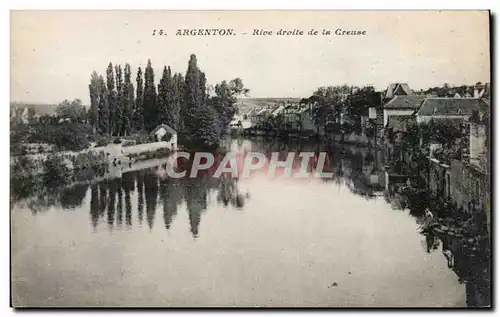 Cartes postales Argenton sur Creuse Rive droite de la Creuse