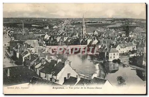 Cartes postales Argenton sur Creuse Vue prise de la Bonne DAme
