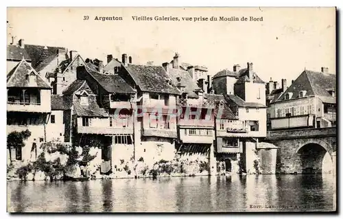 Ansichtskarte AK Argenton sur Creuse Vieilles galeries vue prise du Moulin de BORD