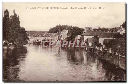 Cartes postales Argenton sur Creuse La Creuse rive droite