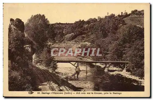 Cartes postales Vallee de la Creuse Barrage d'Eguzon Joli coin sur la Creuse pres le barrage