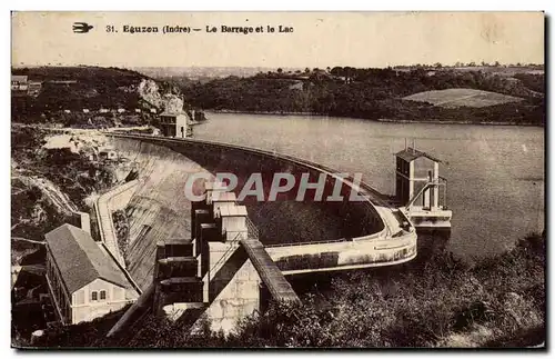 Cartes postales Vallee de la Creuse Barrage d'Eguzon et le lac