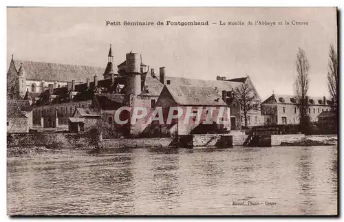 Cartes postales Petit seminaire de Fontgombaud Le moulin de l'abbaye et la Creuse