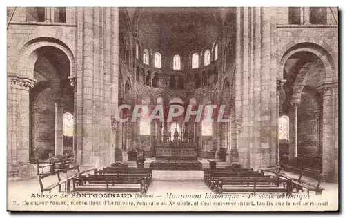 Cartes postales Abbaye de Fontgombaud Choeur roman