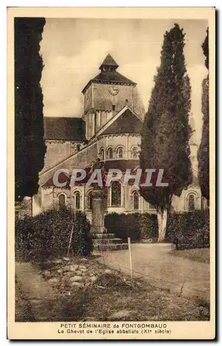 Ansichtskarte AK Petit seminaire de Fontgombaud Le chevet de l&#39eglise abbatiale