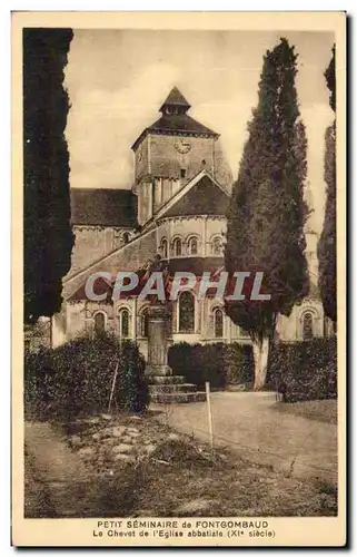 Cartes postales Petit seminaire de Fontgombaud Le chevet de l&#39eglise abbatiale